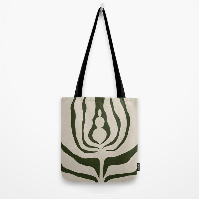 Night Bloom - Green Tote Bag Gallery Image 2