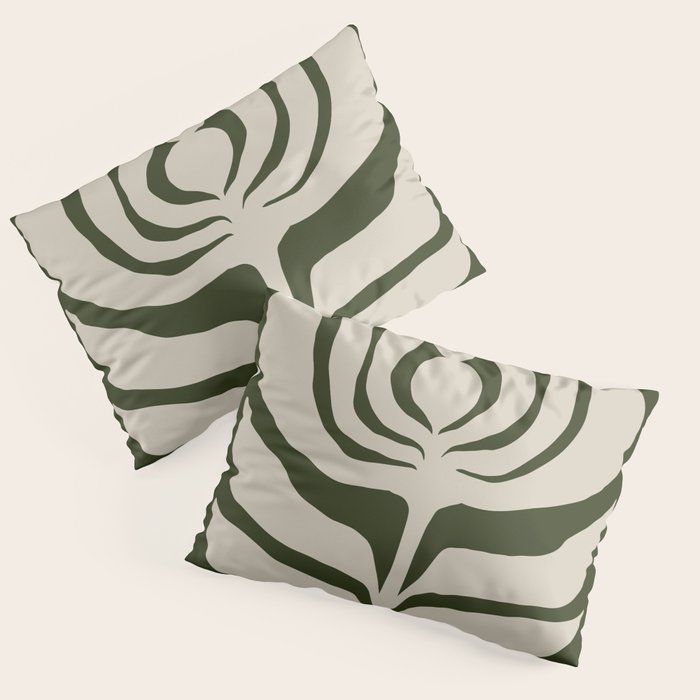 Night Bloom - Green Pillow Sham Gallery Image 3