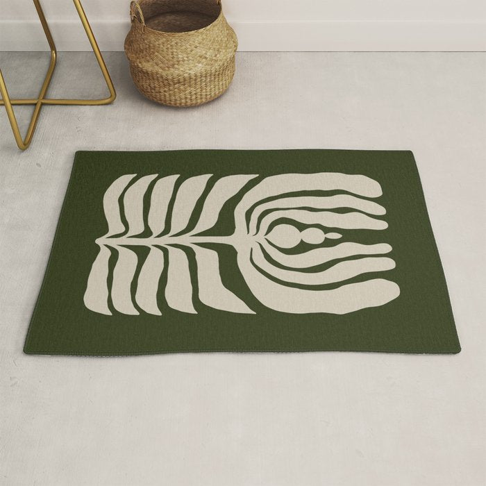 Night Bloom - Green Rug Gallery Image 1