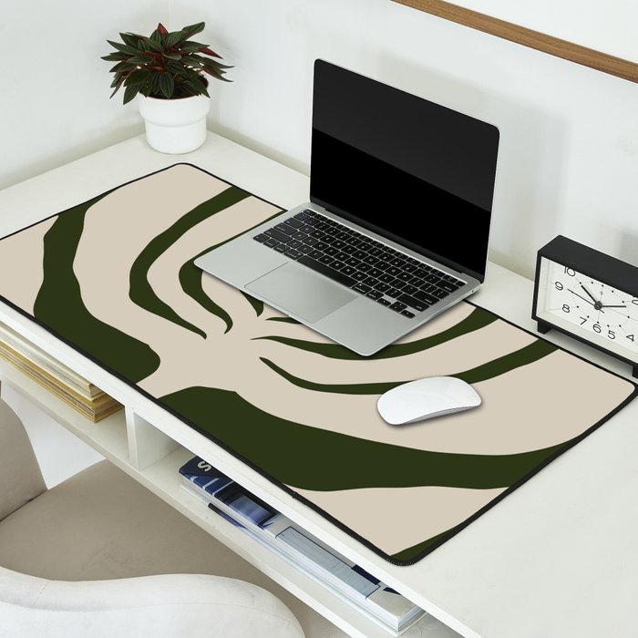 Night Bloom - Green Desk Mat Gallery Image 2