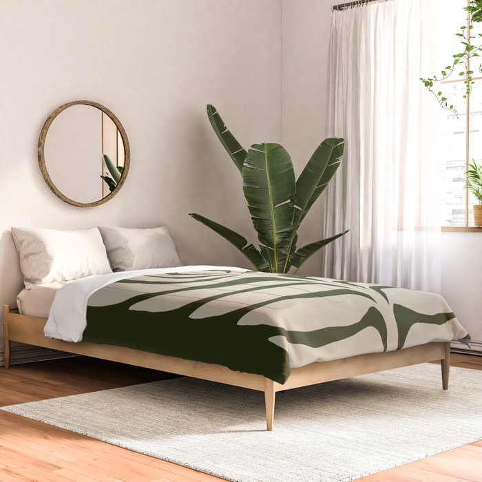 Night Bloom - Green Comforter Gallery Image 2
