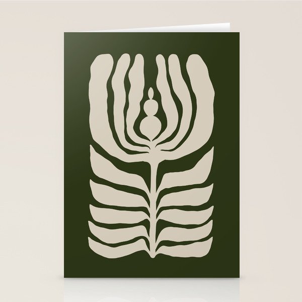 Night Bloom - Green Stationery Card Gallery Image 2