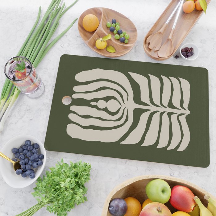 Night Bloom - Green Cutting Board Gallery Image 2