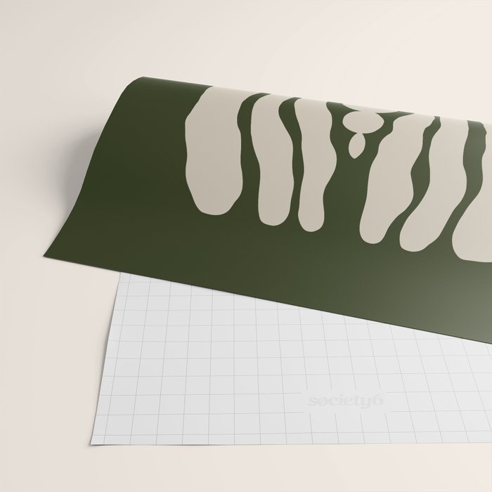 Night Bloom - Green Wrapping Paper Gallery Image 2