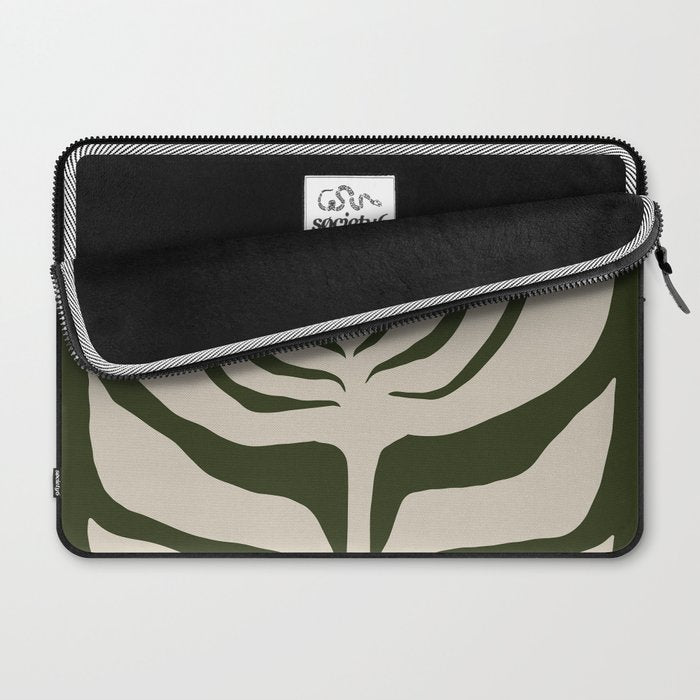 Night Bloom - Green Laptop Sleeve Gallery Image 2