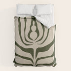 Night Bloom - Green Duvet Cover Gallery Image 6