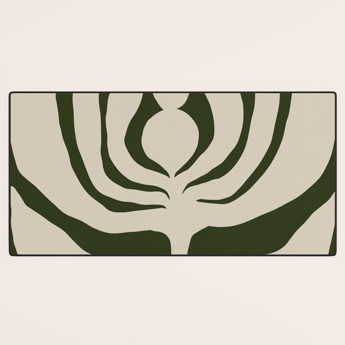 Night Bloom - Green Desk Mat Gallery Image 3
