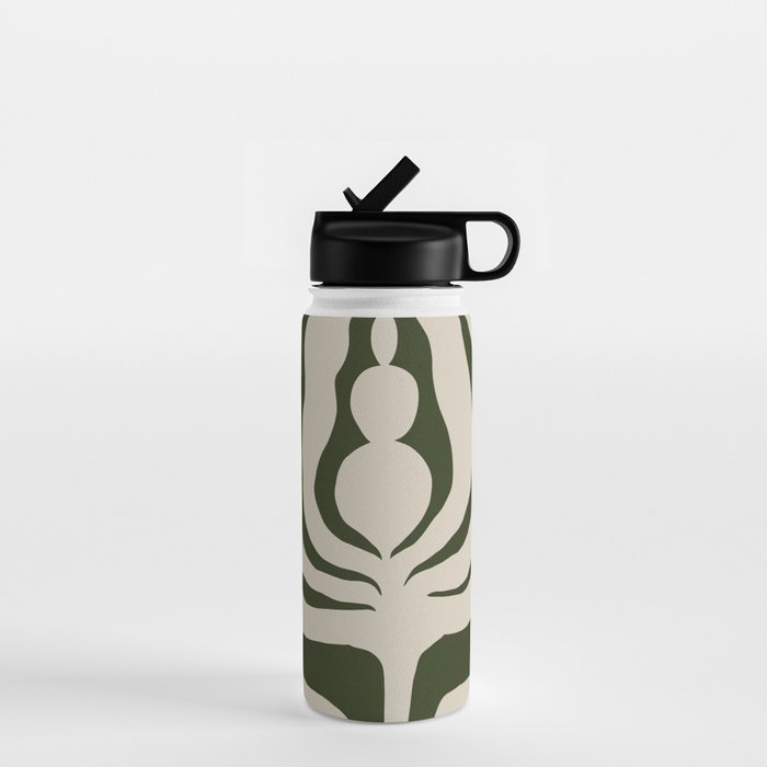 Night Bloom - Green Water Bottle Gallery Image 1