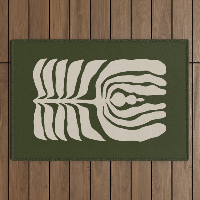Night Bloom - Green Outdoor Rug Gallery Image 1