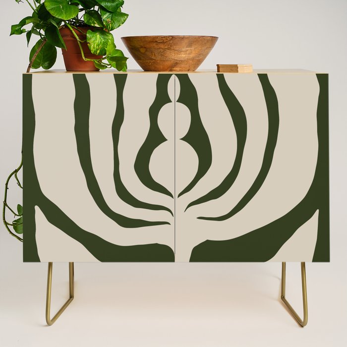 Night Bloom - Green Credenza Gallery Image 1