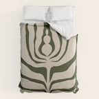 Night Bloom - Green Comforter Gallery Image 6