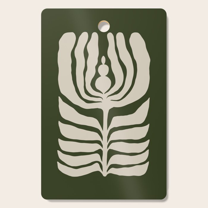 Night Bloom - Green Cutting Board Gallery Image 1