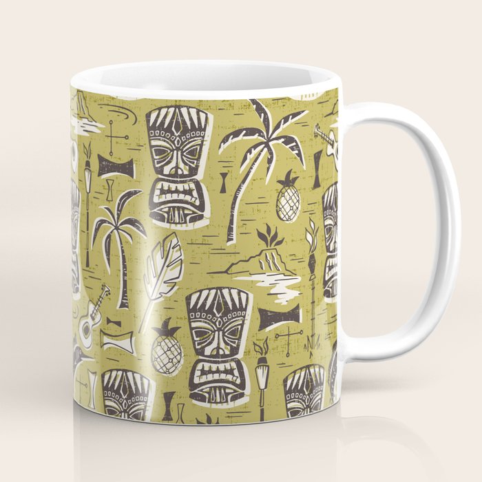 Tropical Tiki Green Coffee Mug Gallery Image 1