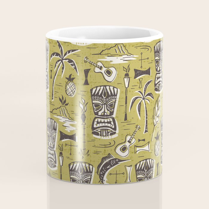 Tropical Tiki Green Coffee Mug Gallery Image 4