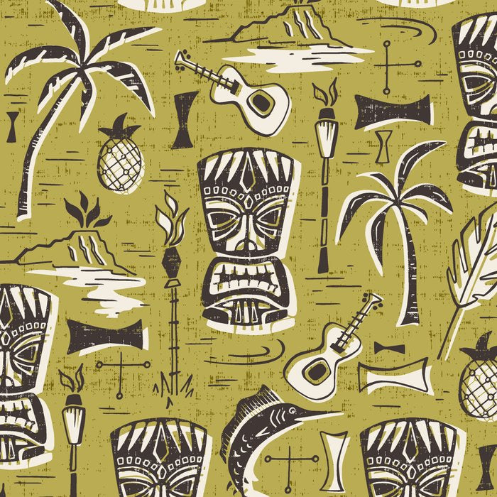 Tropical Tiki Green Coffee Mug Gallery Image 2