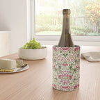 William Morris Vintage Lodden Rose Pink Thyme Green Floral Pattern Wine Chiller Gallery Image 4