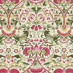 William Morris Vintage Lodden Rose Pink Thyme Green Floral Pattern Coffee Mug Gallery Image 2