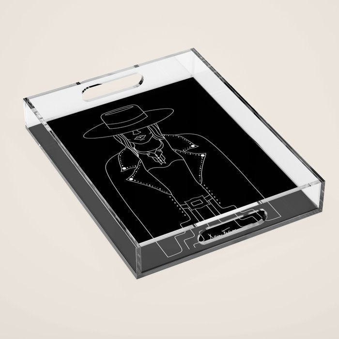 Lady Outlaw Acrylic Tray Gallery Image 1