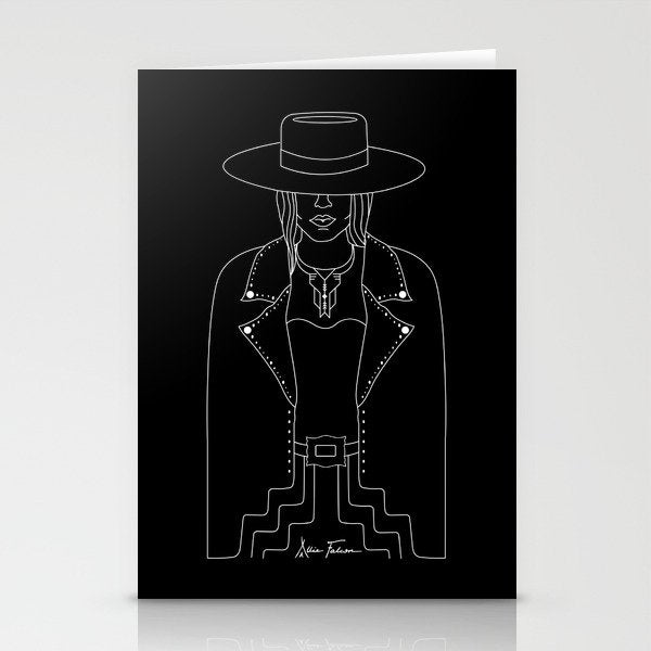 Lady Outlaw Stationery Card Gallery Image 2