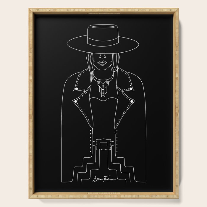 Lady Outlaw Serving Tray Gallery Image 1