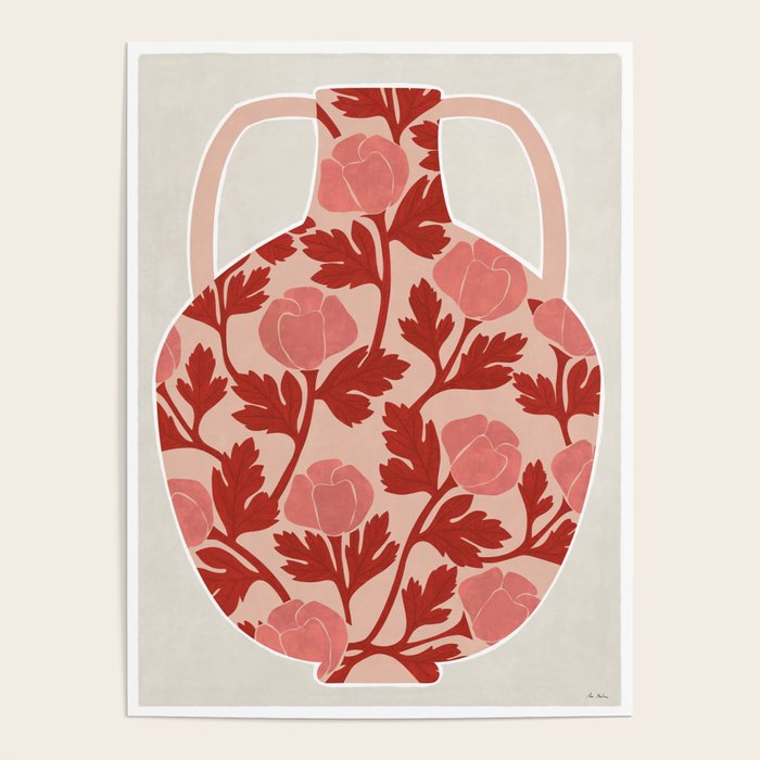 Vase and roses Poster Gallery Image 4