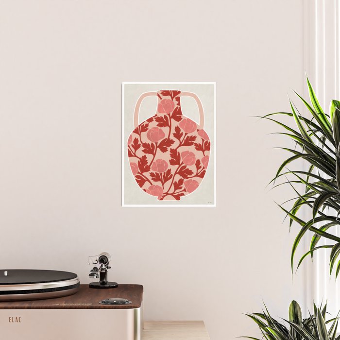 Vase and roses Poster Gallery Image 2