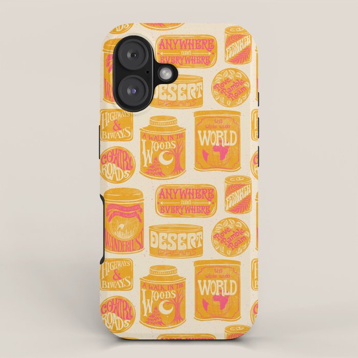 Vagabondâs Cupboard - marigold and pink iPhone Case Gallery Image 1