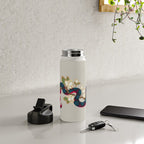 Snake and flowers 2 Water Bottle Gallery Image 4