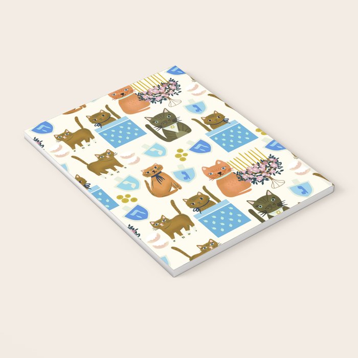 Cream Hanukkah Cats Notebook Gallery Image 3