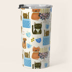 Cream Hanukkah Cats Travel Mug Gallery Image 3