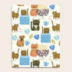 Cream Hanukkah Cats Notebook Gallery Image 4