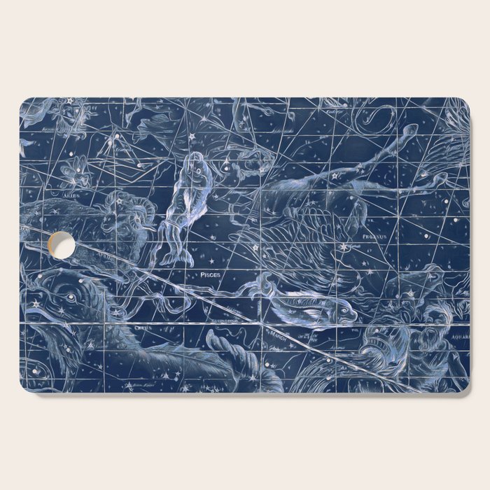 Pisces sky star map Cutting Board Gallery Image 1