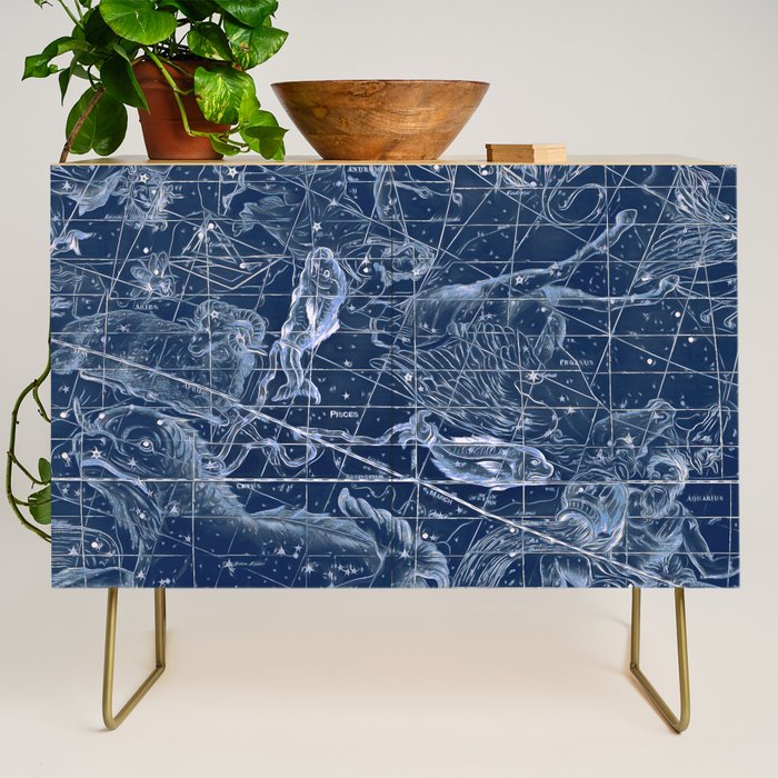 Pisces sky star map Credenza Gallery Image 1