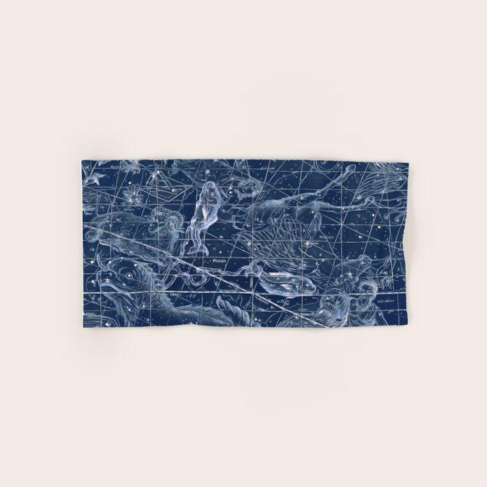 Pisces sky star map Bath Towel Gallery Image 1