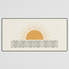 Sunrise Ocean -  Mid Century Modern Style Desk Mat Gallery Image 3