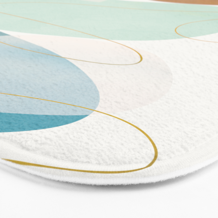 Soft Abstract Shapes 16 Bath Mat Gallery Image 3