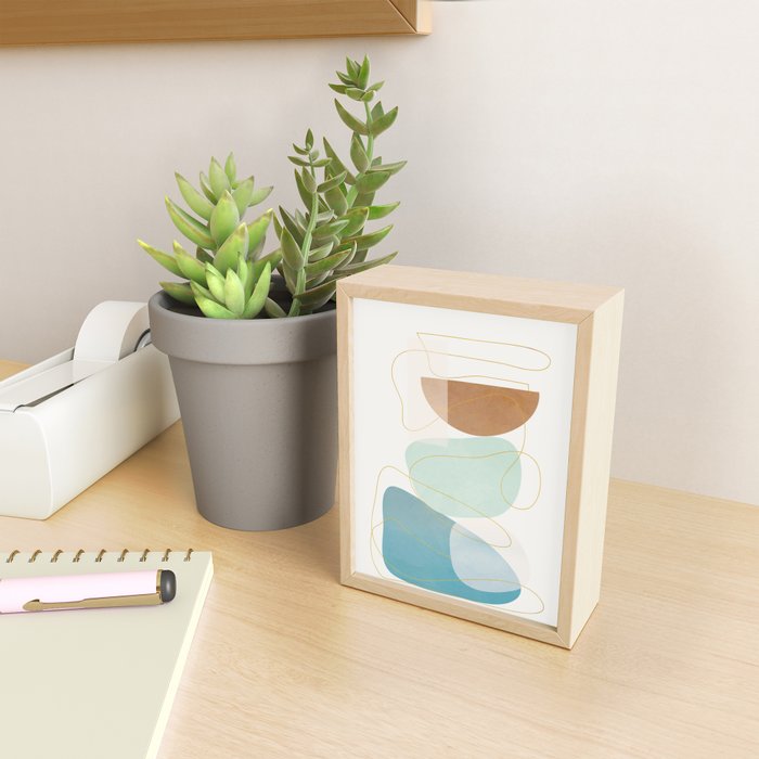 Soft Abstract Shapes 16 Mini Art Print Gallery Image 2