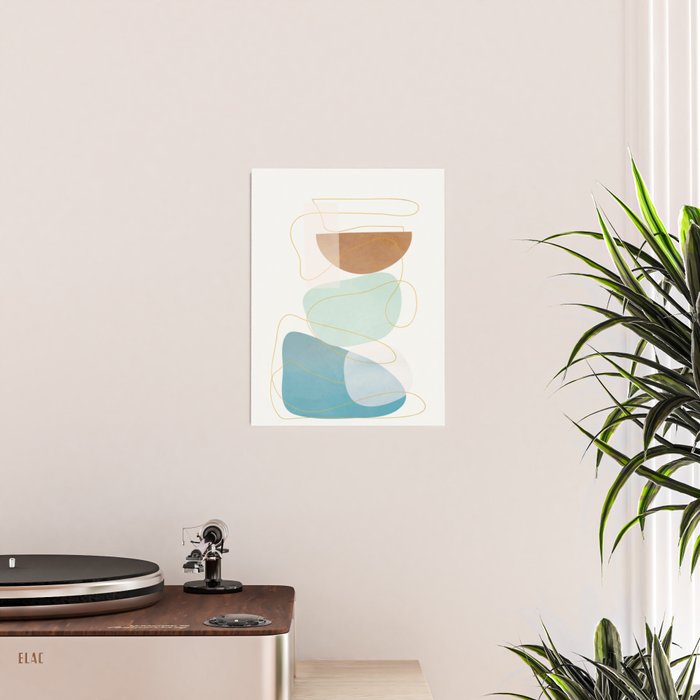 Soft Abstract Shapes 16 Poster Gallery Image 2