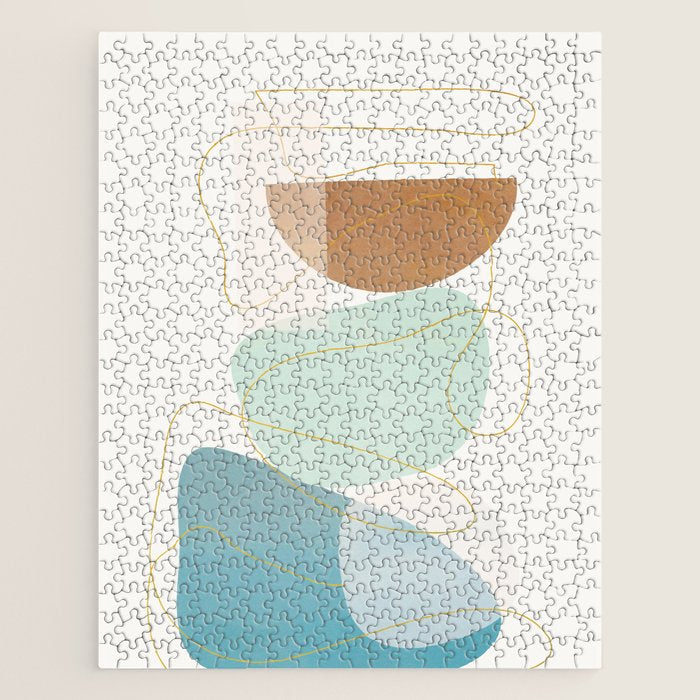 Soft Abstract Shapes 16 Jigsaw Puzzle Gallery Image 1