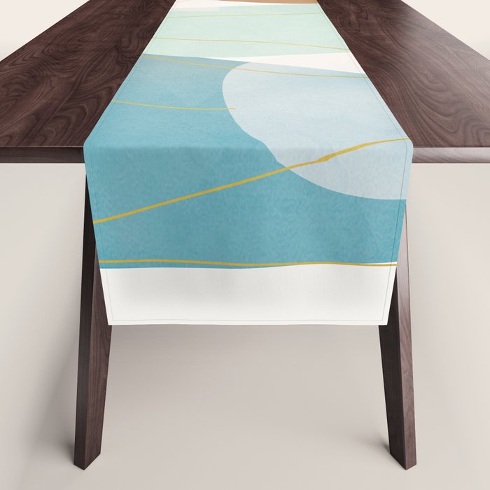 Soft Abstract Shapes 16 Table Runner Gallery Image 1