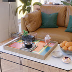 Modular Midcentury Modern Geometric Pattern in Retro Pop Colors Serving Tray Gallery Image 2