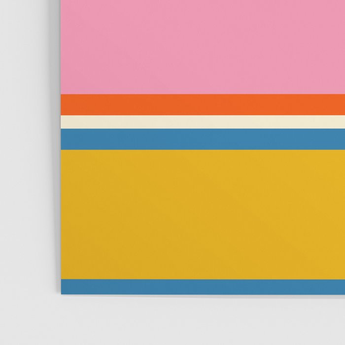 Modular Midcentury Modern Geometric Pattern in Retro Pop Colors Poster Gallery Image 3