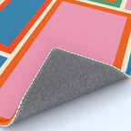 Modular Midcentury Modern Geometric Pattern in Retro Pop Colors Rug Gallery Image 4