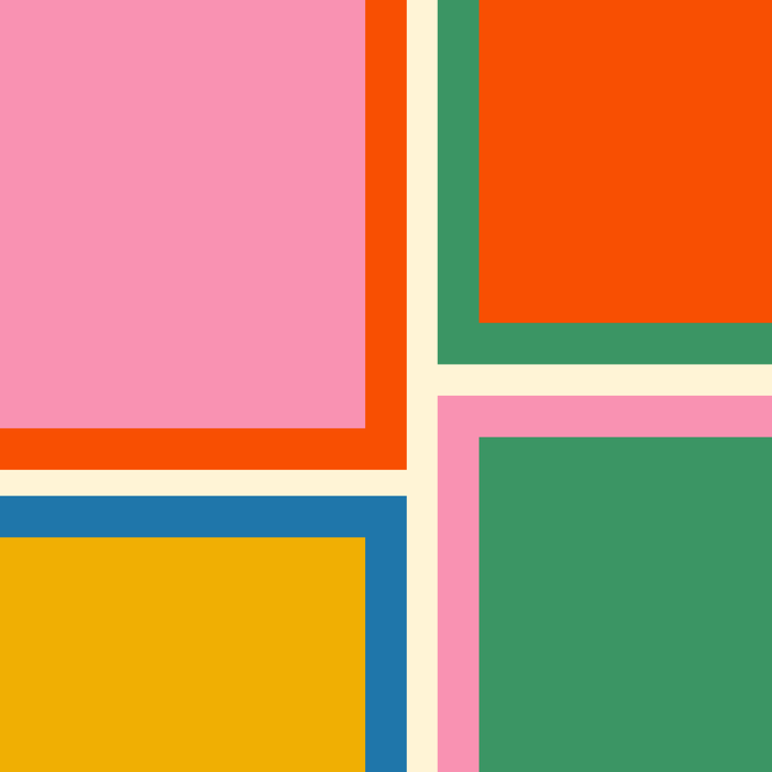 Modular Midcentury Modern Geometric Pattern in Retro Pop Colors Coffee Mug Gallery Image 2