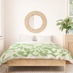 Floral Pattern: Forest Green Edition Duvet Cover Gallery Image 3
