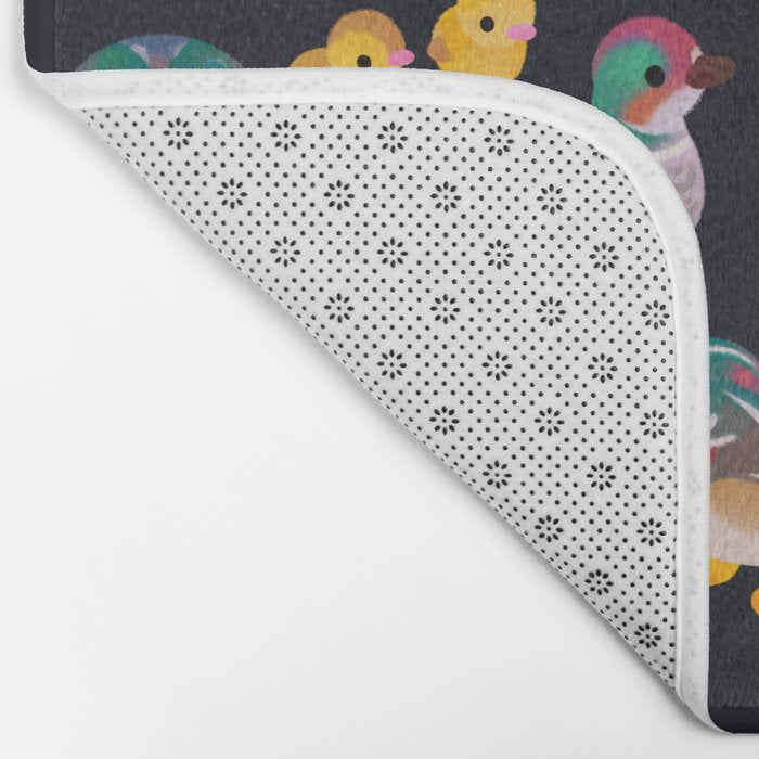 Duck and Duckling - dark Bath Mat Gallery Image 2