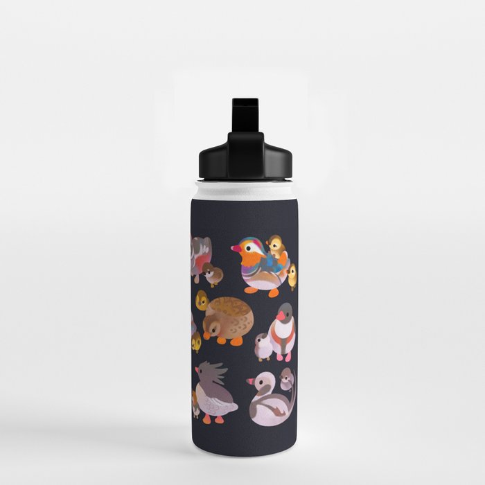 Duck and Duckling - dark Water Bottle Gallery Image 2