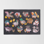 Duck and Duckling - dark Rug Gallery Image 2