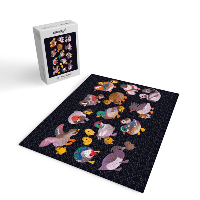 Duck and Duckling - dark Jigsaw Puzzle Gallery Image 2
