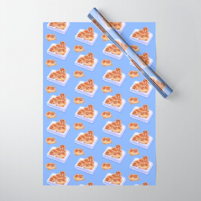 Walrus bun Wrapping Paper Gallery Image 1
